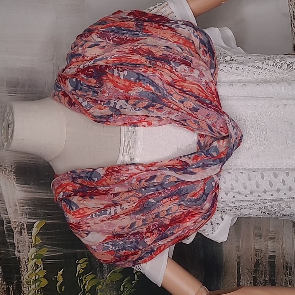 Maurices Womens bright colorful sheer infinity scarf